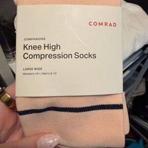 Comrad Peach Knee High Compression Socks